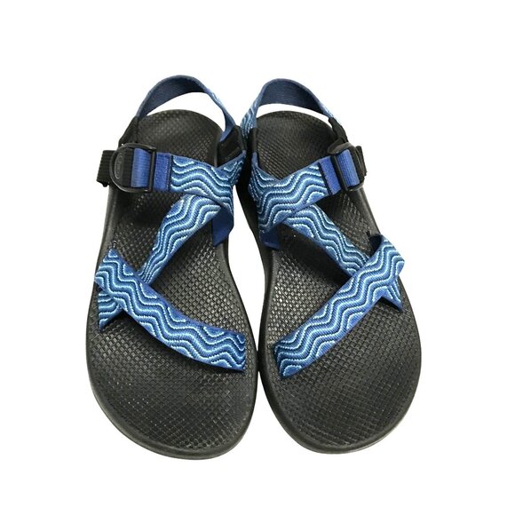 CHACO Men Blue Sandal Waterproof Vibram Sole Size 10 - Picture 2 of 6